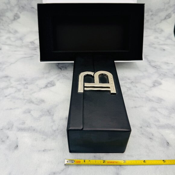 Balmain Sunglasses Case,White Box,Black Wide Hard Case,Soft Drawstring Bag,Card - Picture 6 of 10